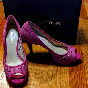 Enzo Angliolini De Mario pink pump